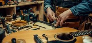 como limar los trastes de una guitarra