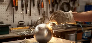 como limar una bola de aluminio