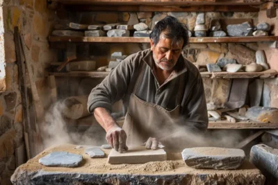 como se fabrican las piedras de afilar